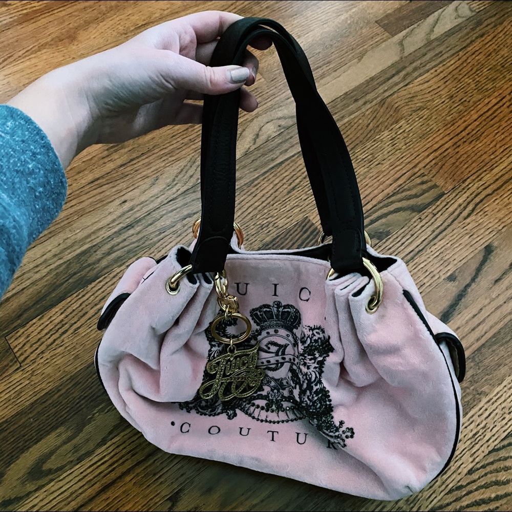 Juicy Couture Pink Velour Purse